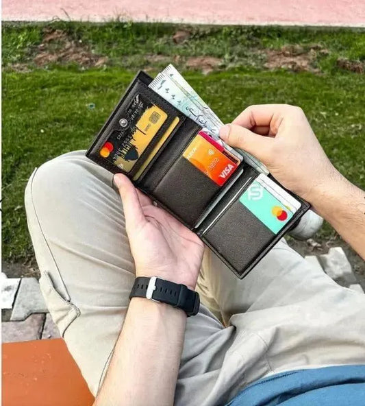 Men's Trifold Leather Wallet
