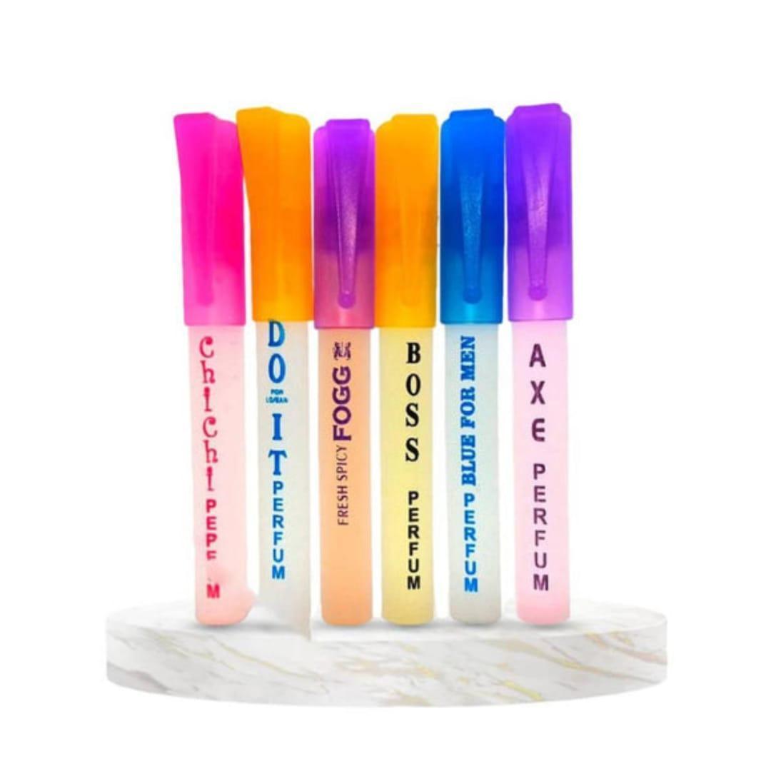 6 Pcs Long Lasting Floral Fruity Woody Pocket Perfume