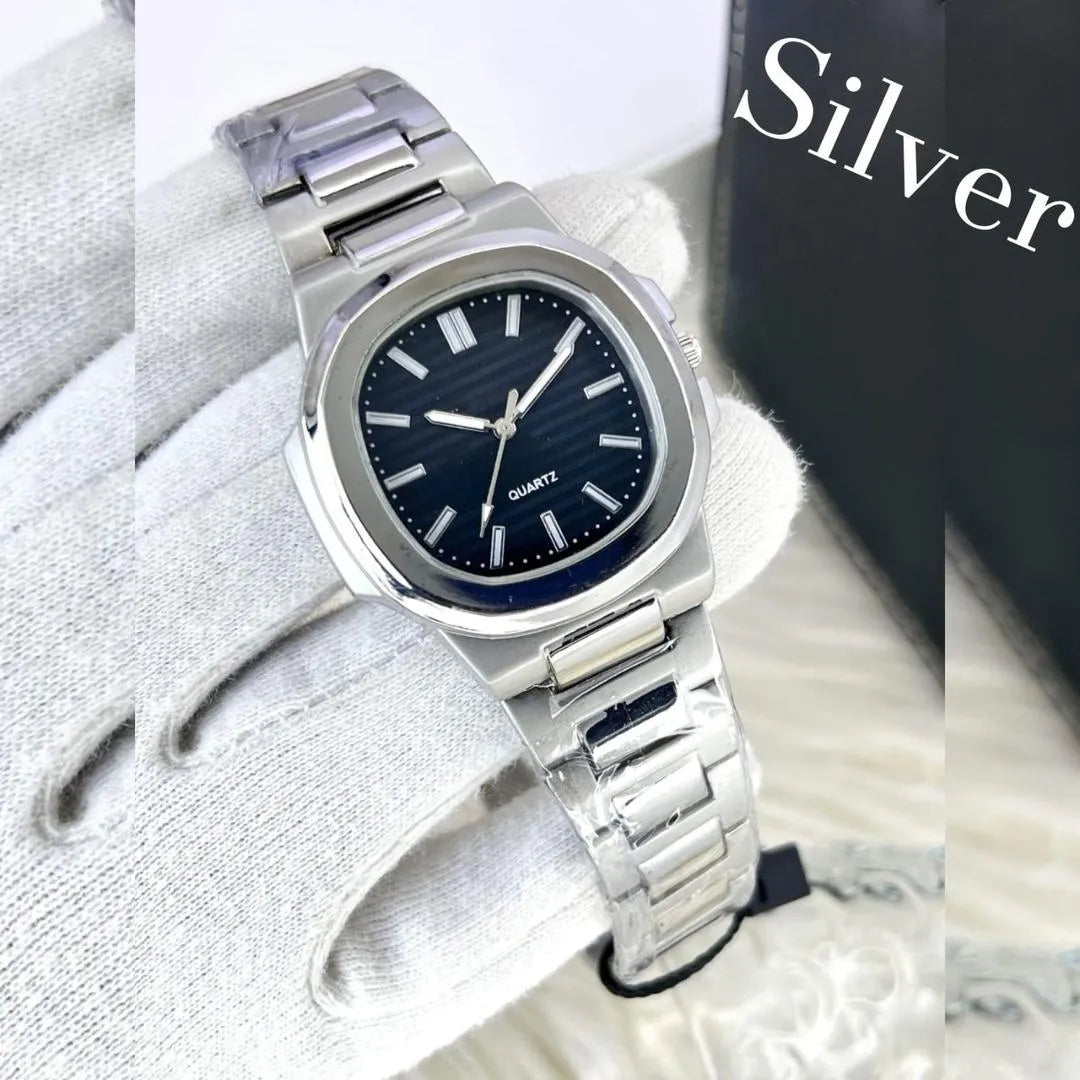 Men's Square Analogue Watch with Chain Strap 1 Pc, Stylish and Durable Timepiece