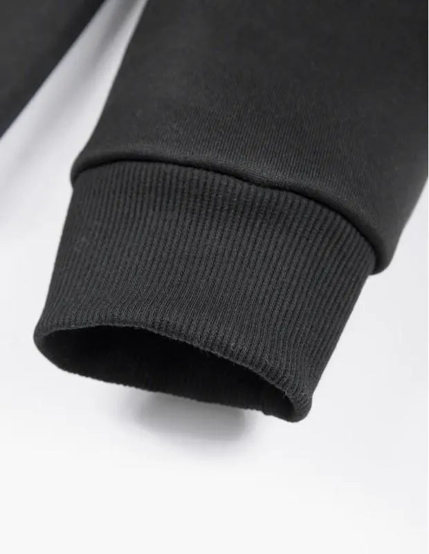 2 Pcs Men's Fleece Plain Zipper Track Suit